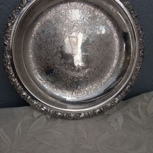 Antique 1920's silverplate bar tray